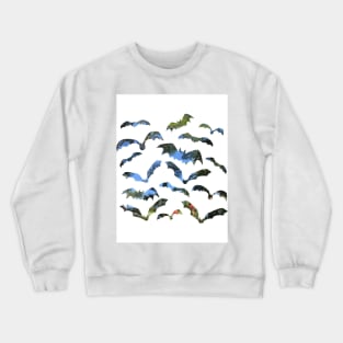 flying Bat art Crewneck Sweatshirt